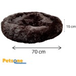 CAMA REDONDA TIPO DONUT EXTRA ESPONJOSA Y SUAVE PARA PERROS Y GATOS-GRANDE