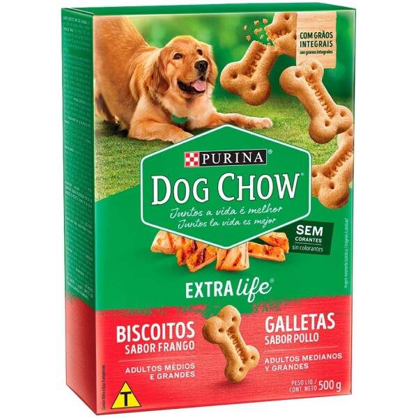 DOG CHOW GALLETA POLLO M-G 500grs