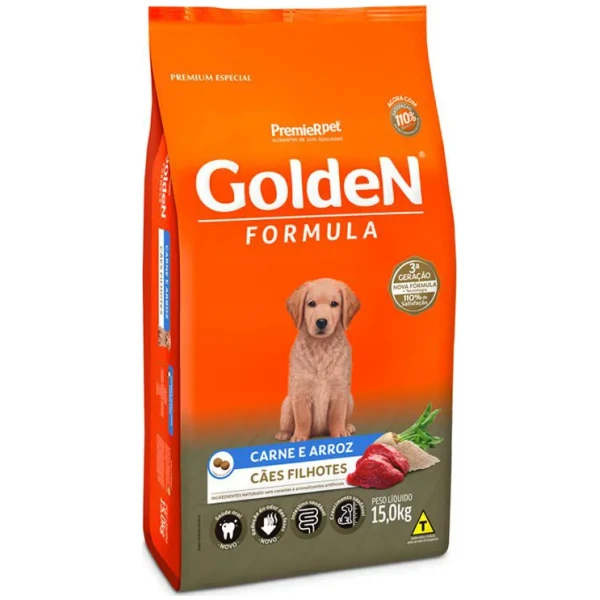 PREMIER - GOLDEN FORMULA PERROS CACHORROS CARNE Y ARROZ x15KG