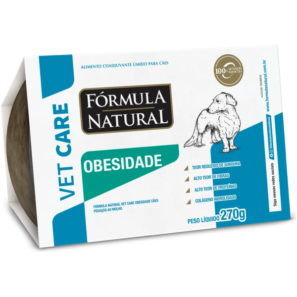 Fórmula Natural Vet Care Obesidade Para Perros pate 270 g