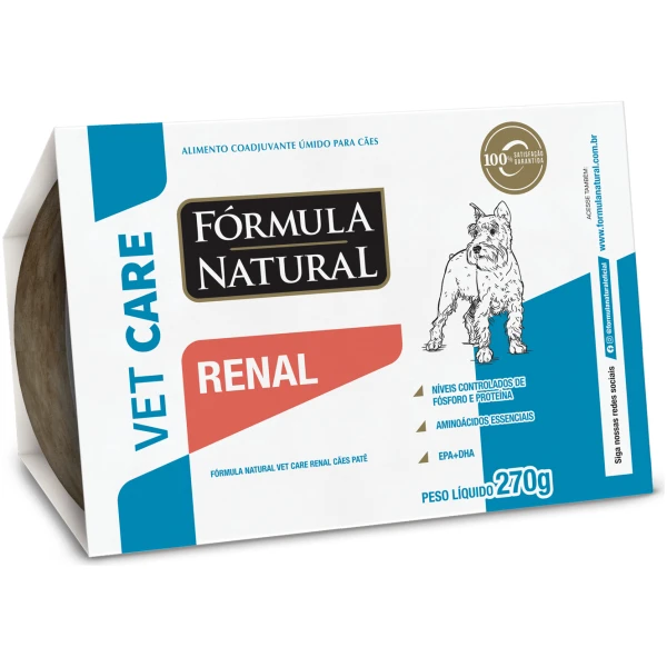 Fórmula Natural Vet Care Renal Para Perros paté 270 Gr.
